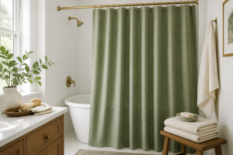 12 Green Bathroom Shower Curtain Ideas That Actually Work featured image