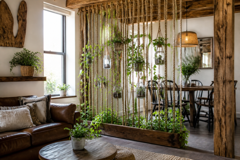 11 DIY Rope Plant Divider Ideas for a Cozy Rustic Home featured image