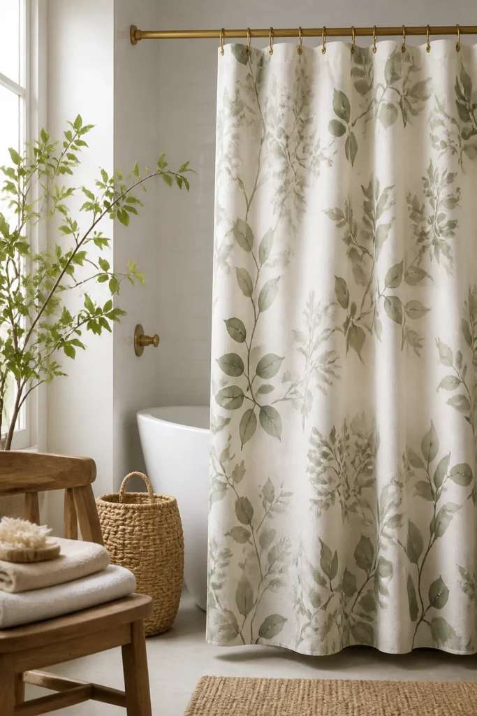 6. Add a Quiet Floral or Botanical Print