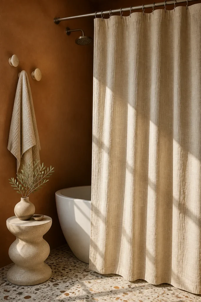 5. Try a Linen-Look Curtain for Soft Texture