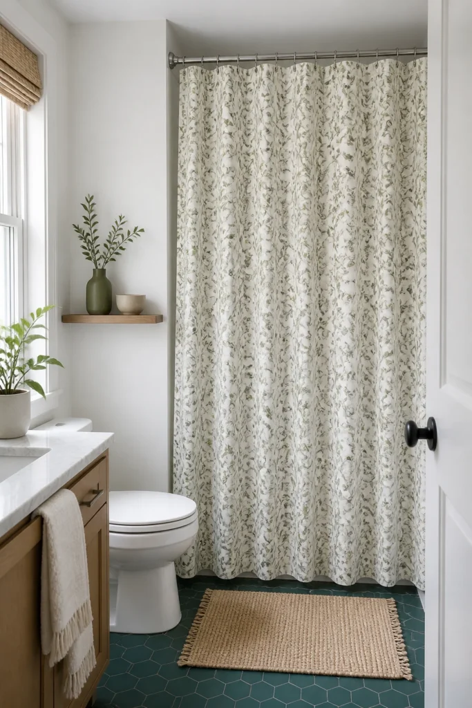 7. Pick a Pattern That Matches the Bathroom Scale