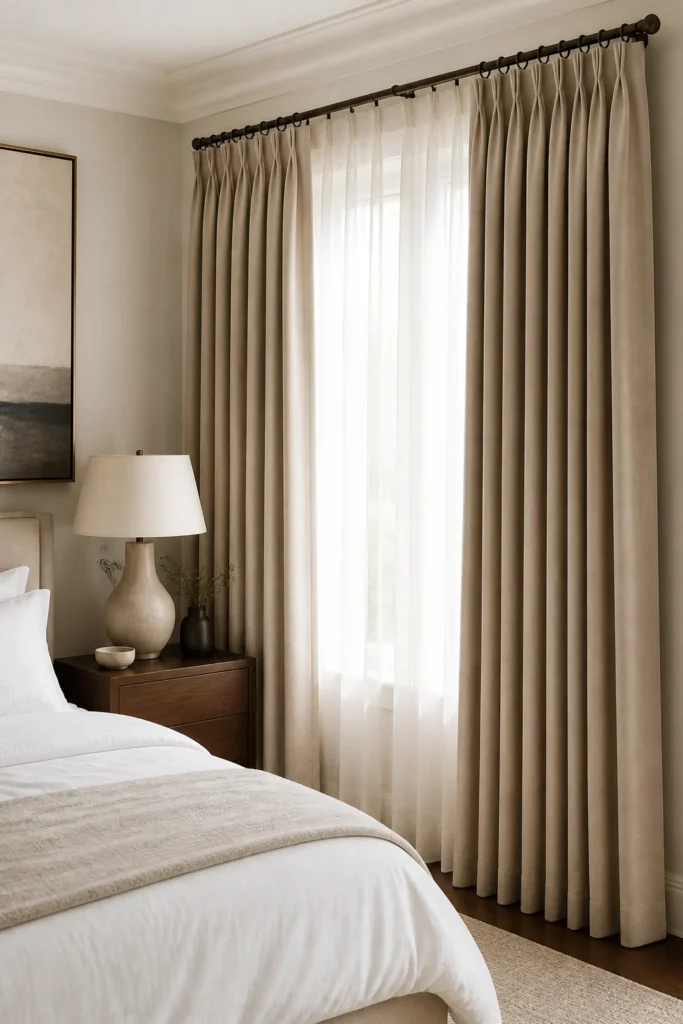 7. Pinch Pleat Outer Panels