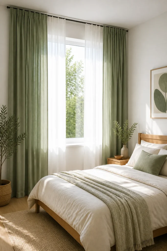 15. Soft Green or Blue Outer Panels