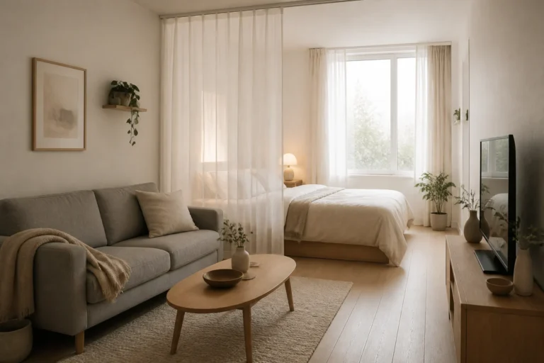 12 Small Living Room and Bedroom Combo Ideas for Studio Apartments featured image