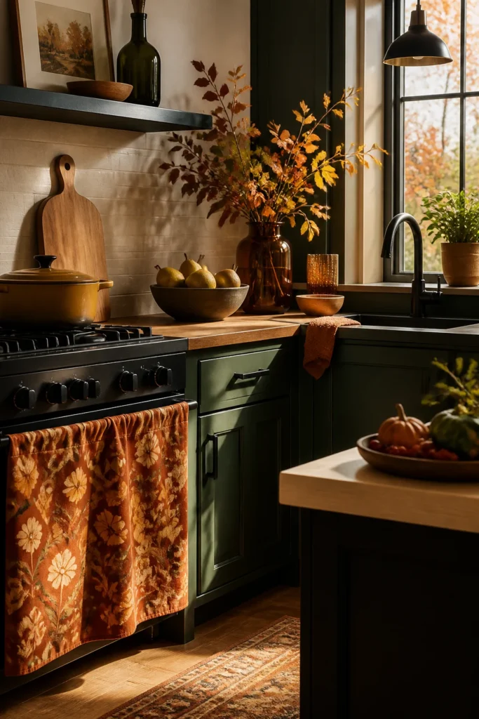 11. Seasonal Oven Curtain Swaps for an Easy Refresh