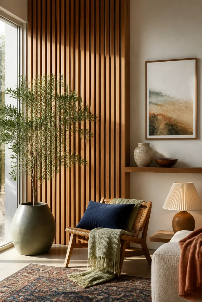 8. Style Around the Slats, Not All Over Them
