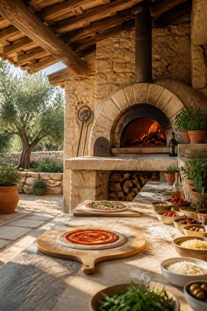 1. Build a Tuscan Pizza Pavilion