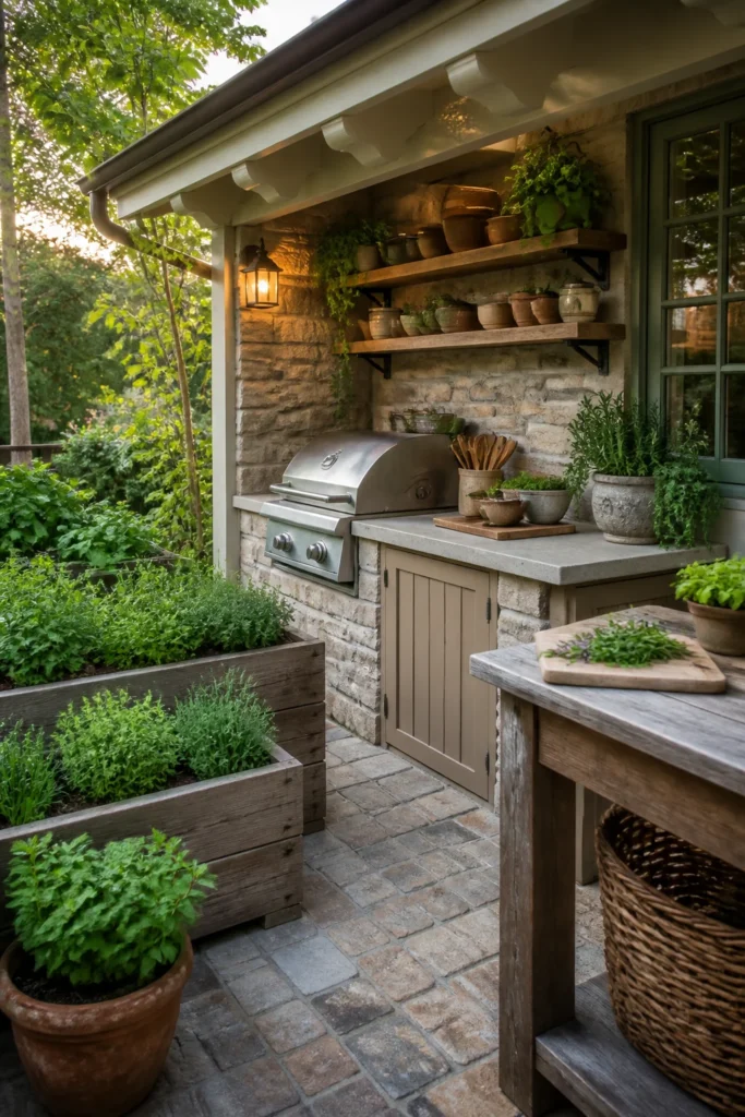 9. Create a Cottage Herb Garden Kitchen