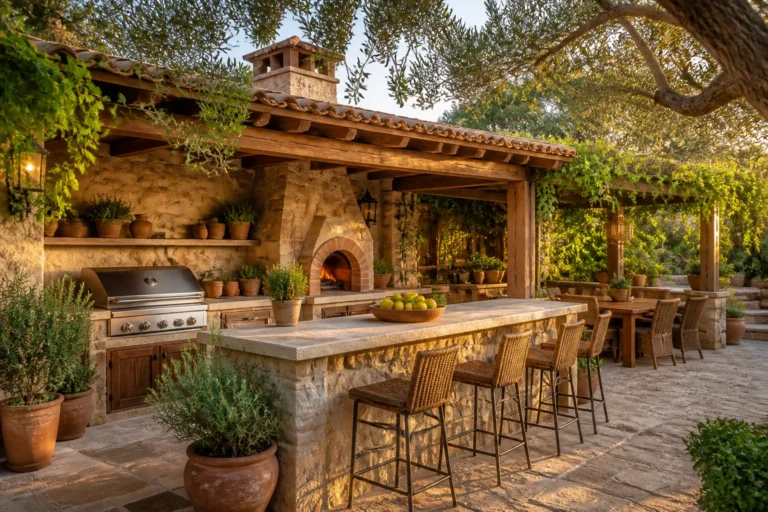10 Rustic Outdoor Kitchen Ideas for a Warm Backyard featured image