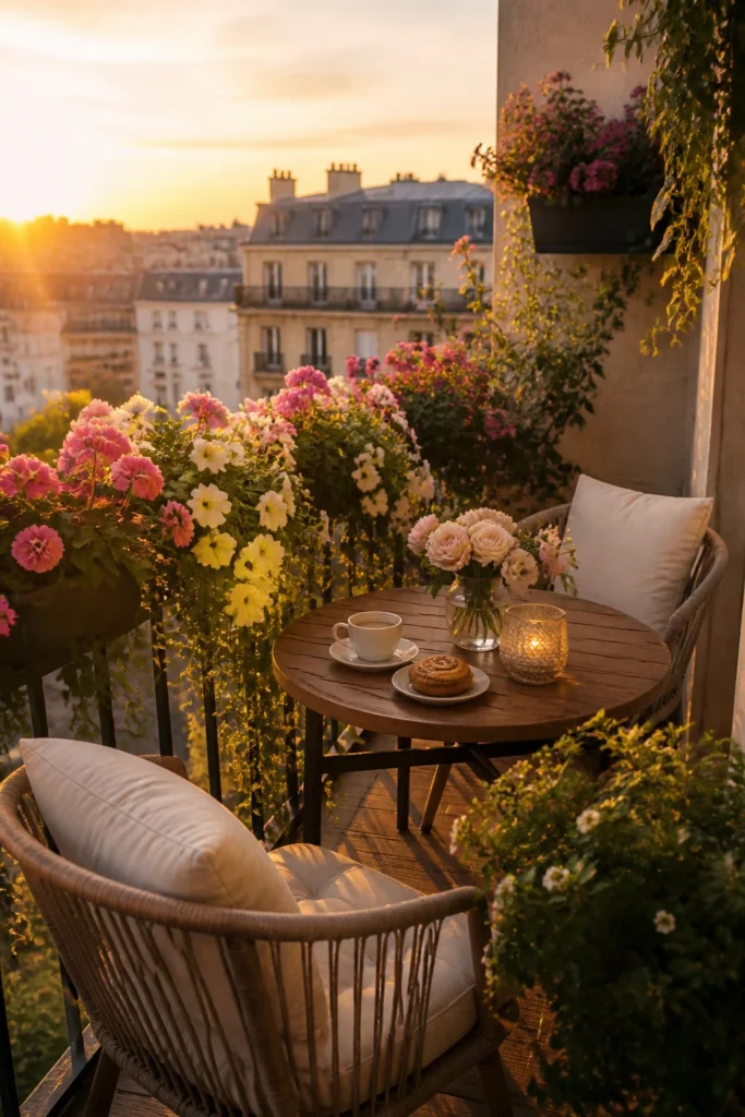 1. Create a Golden Hour Café Corner