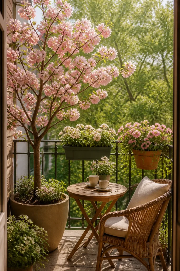8. Add a Flowering Tree in a Corner