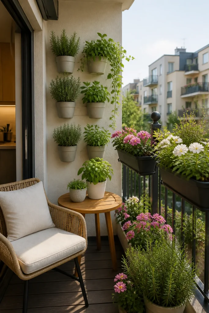 10. Mix Herbs With Flowers