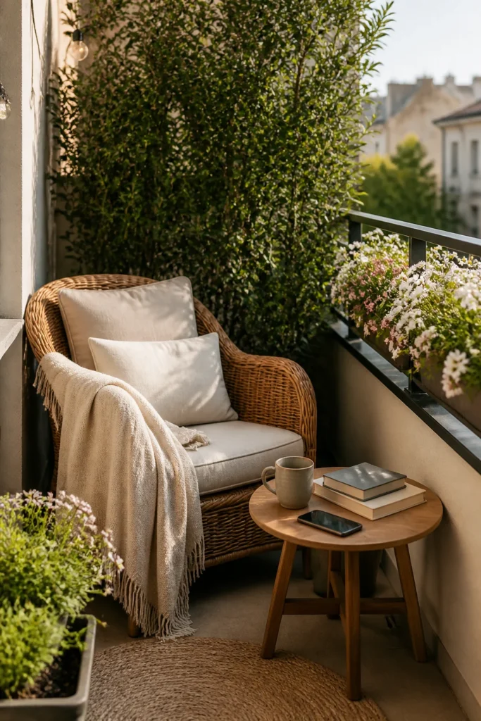 11. Design a Cozy Reading Balcony