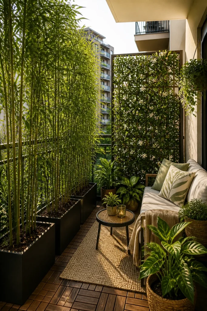 7. Use Tall Plants For Privacy