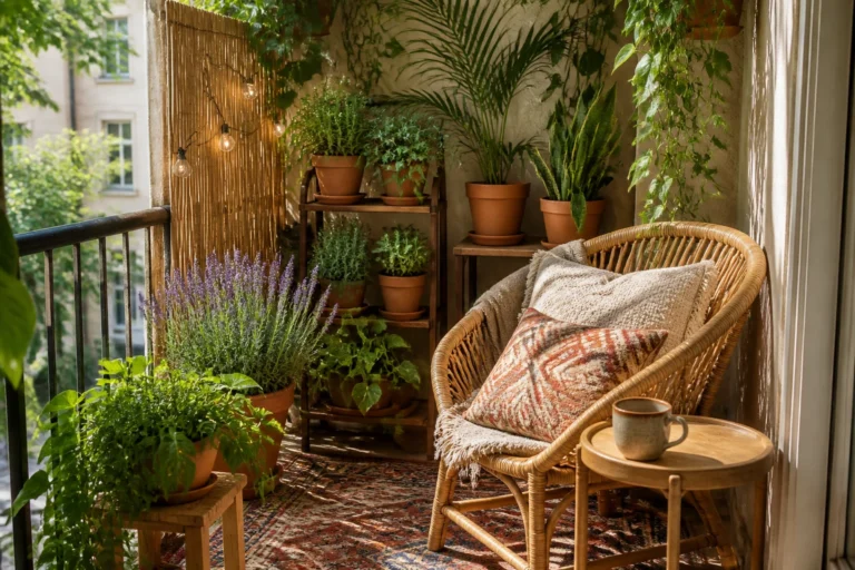 17 Bohemian Apartment Balcony Ideas With Plants featured image