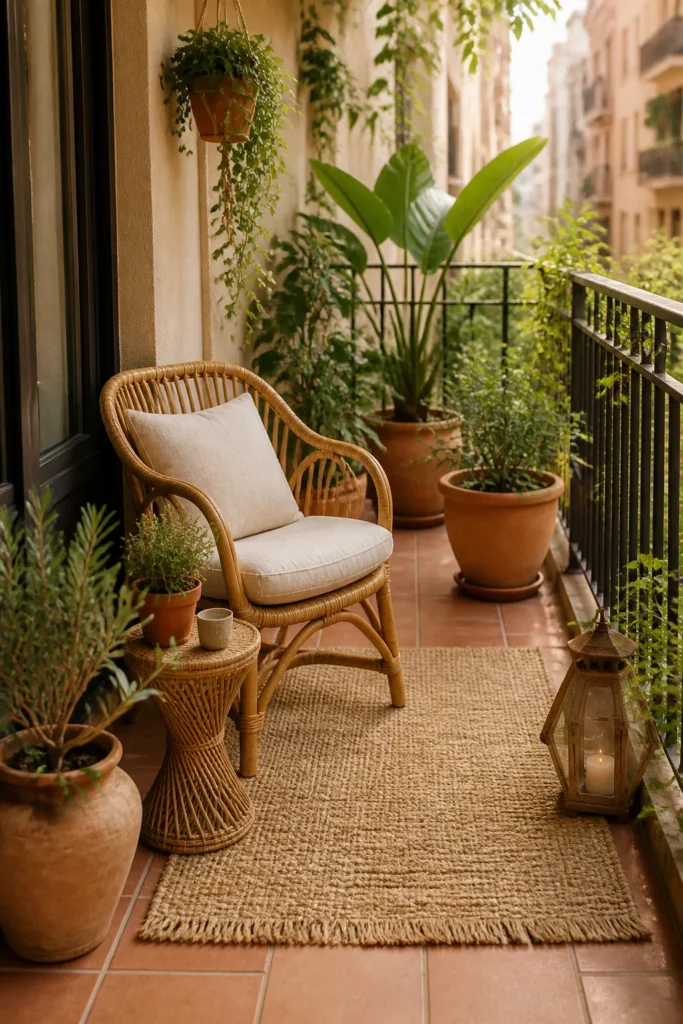 9. Use Rattan Furniture Without Overcrowding