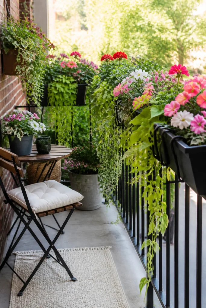 6. Use Hanging Planters to Save Floor Space