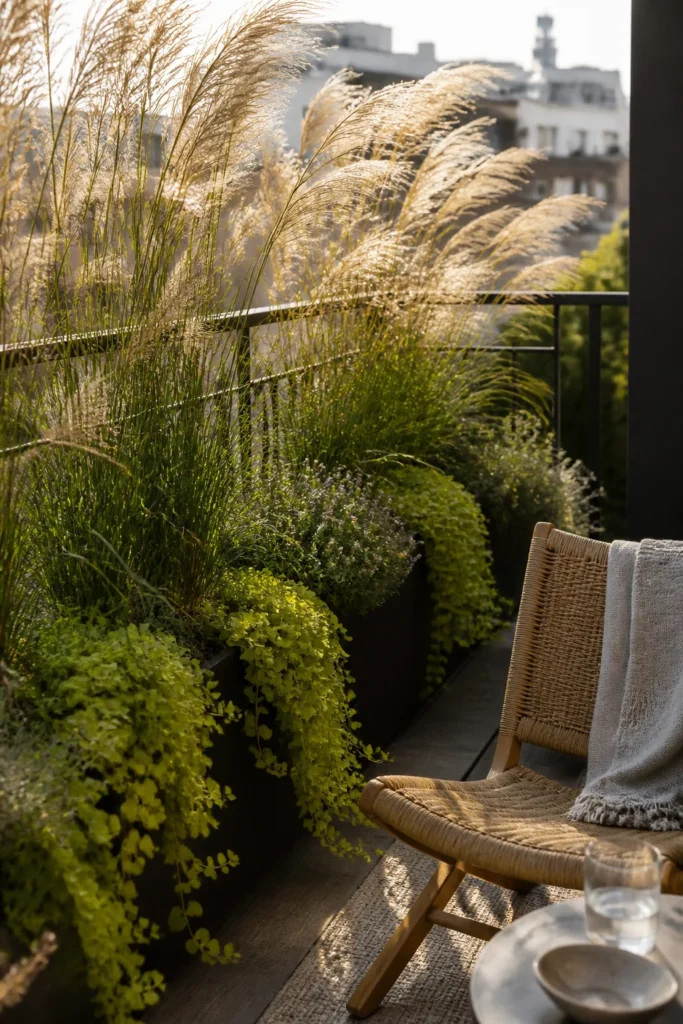 7. Build Privacy with Tall Grasses