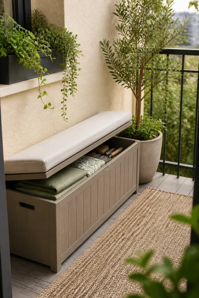 Storage Keeps the Balcony Usable