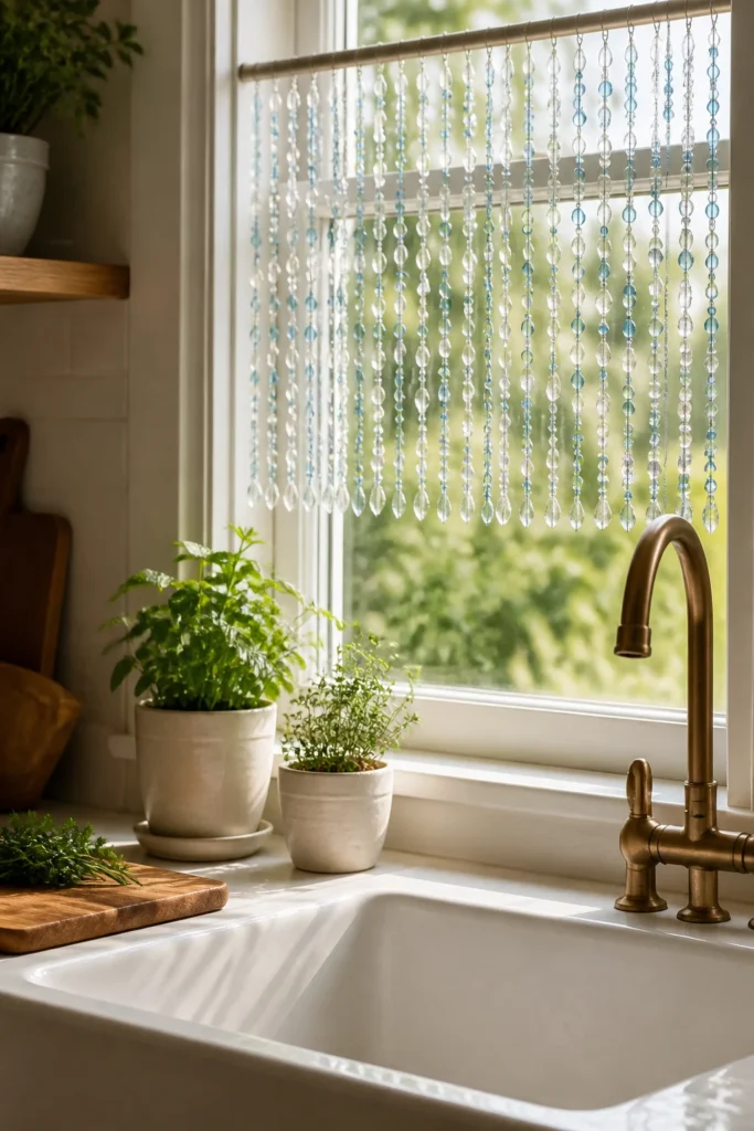 Glass Bead Curtain Ideas for Windows