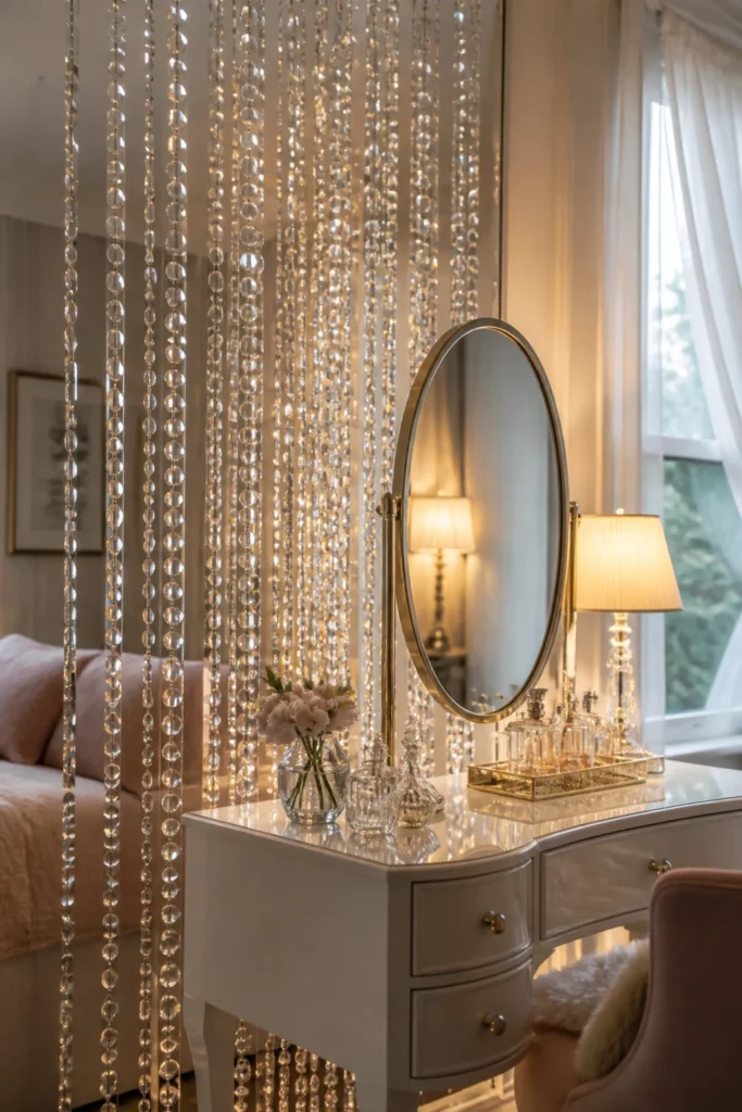 Clear Crystal Glass Bead Curtains
