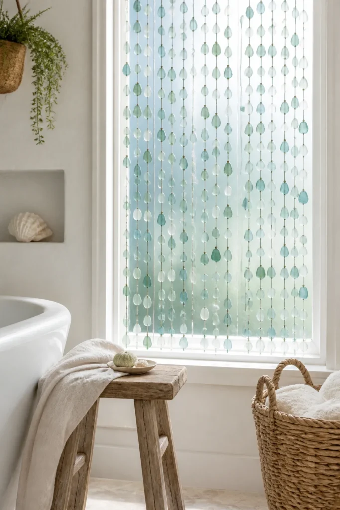 Sea Glass Bead Curtains
