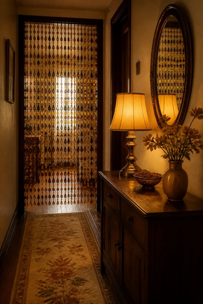 Vintage Glass Bead Curtain