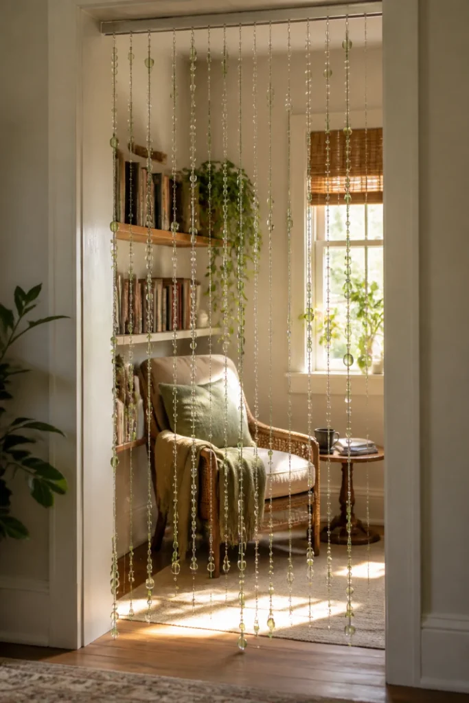 Where a DIY Glass Bead Curtain Works Best