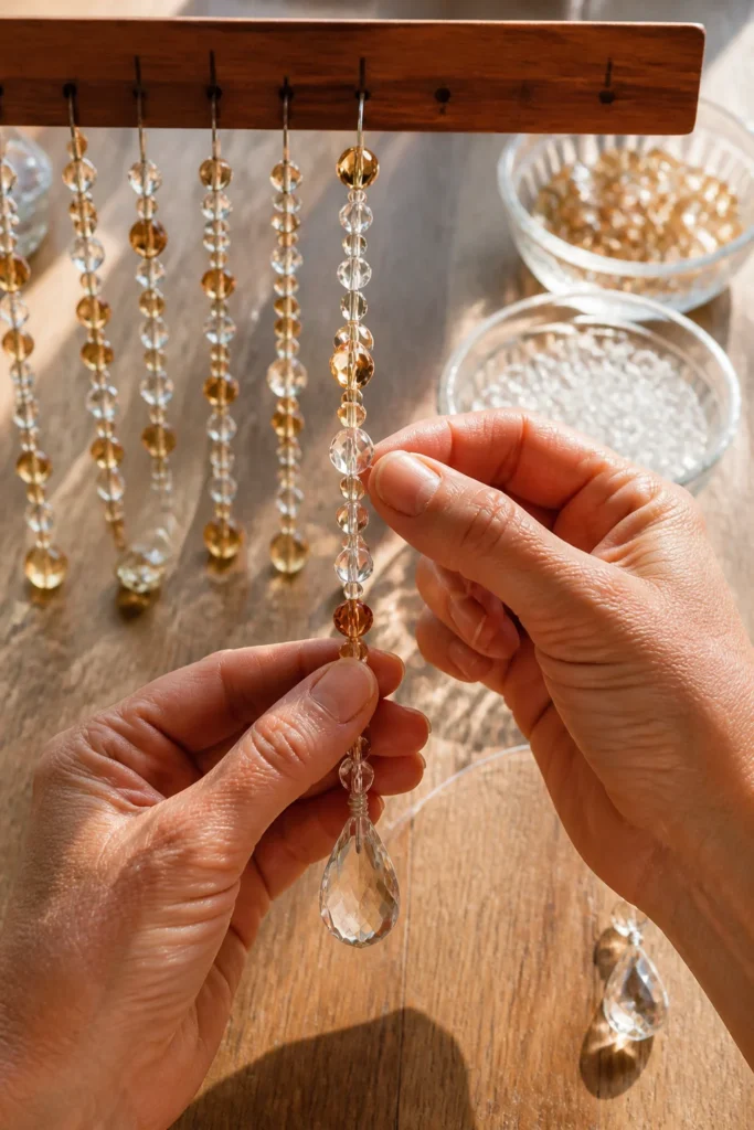 How to Make a DIY Glass Bead Curtain
