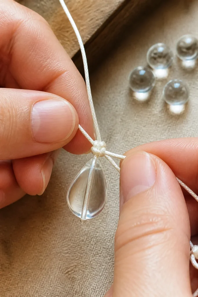 Step 3: Secure the Bottom Bead First