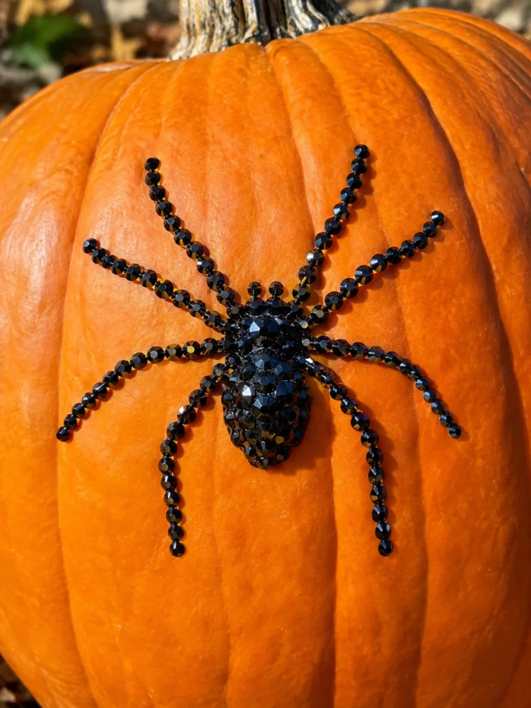 7. Jeweled Spider Pumpkin