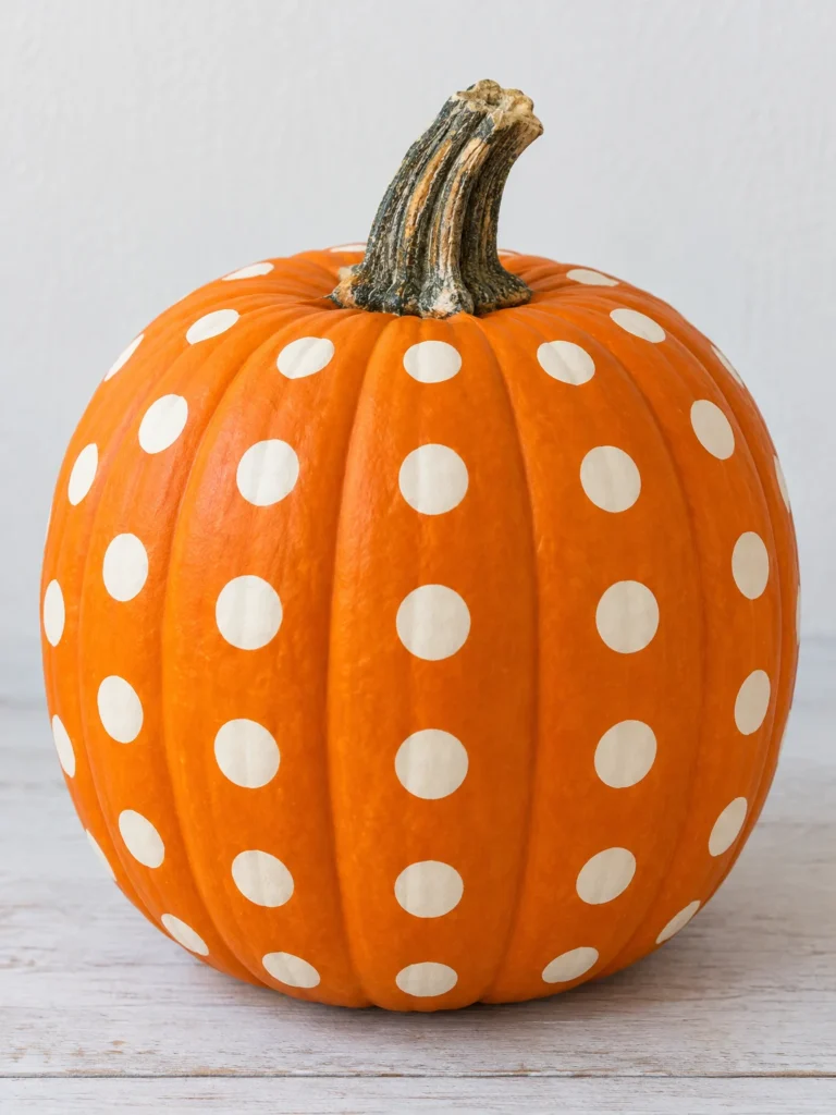 11. Polka-Dot Pumpkin