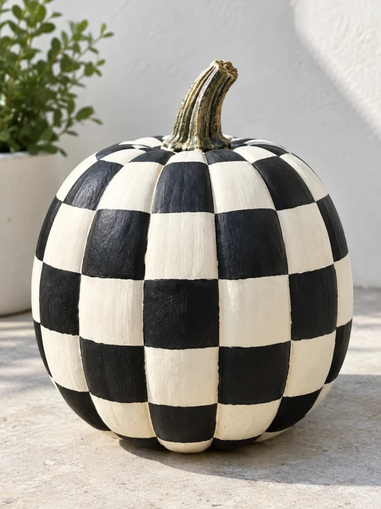 12. Checkerboard Pumpkin