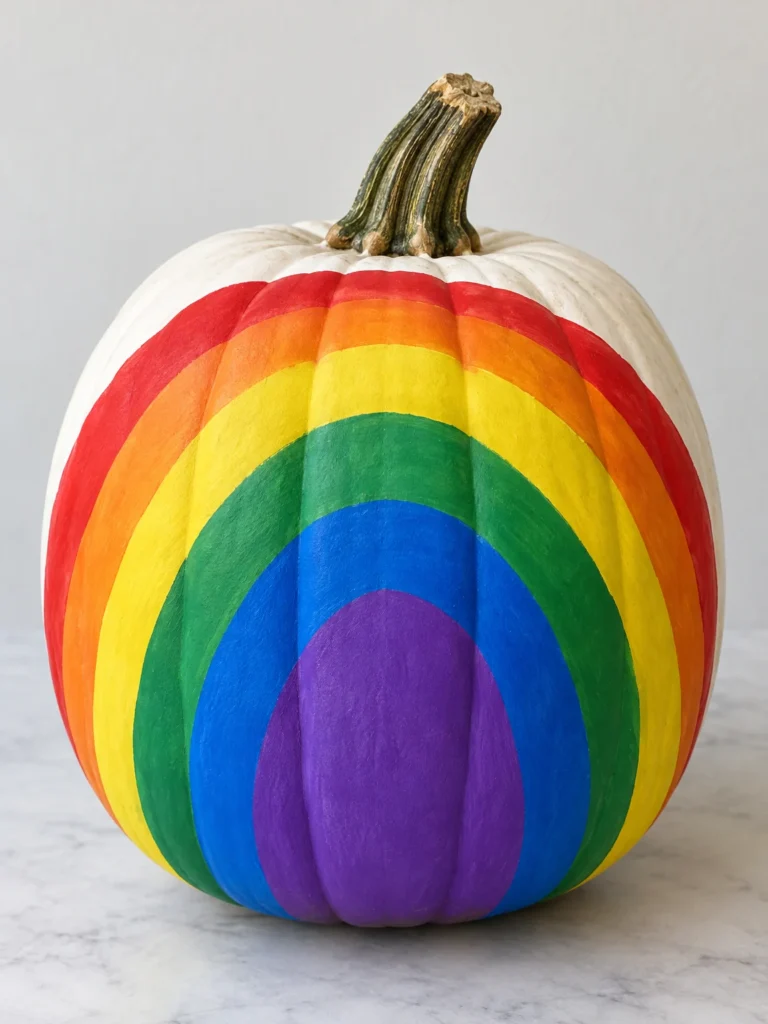 16. Rainbow Pumpkin