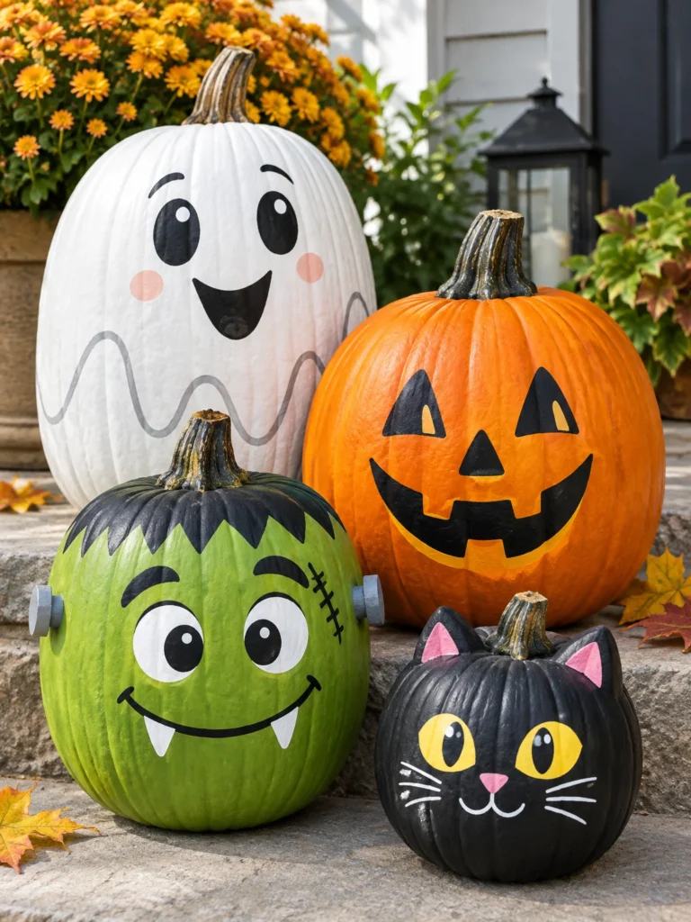 5. Halloween Character Pumpkin Collection