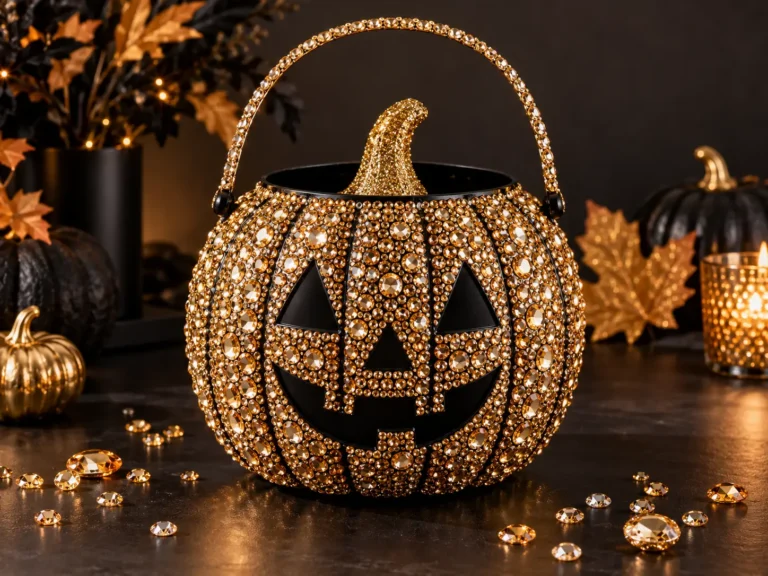 10 Bedazzled Pumpkin Bucket Ideas for Halloween