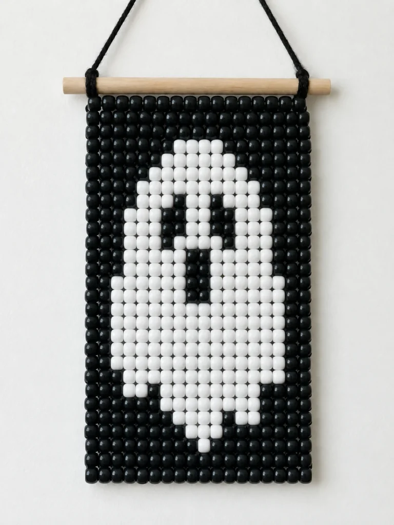 4. Ghost Pony Bead Tapestry for Halloween