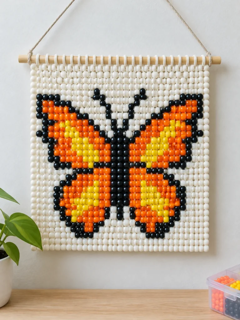 6. Butterfly Pony Bead Tapestry