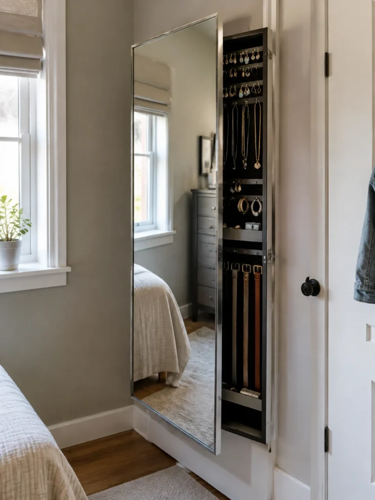9. Use a Mirror That Includes Storage