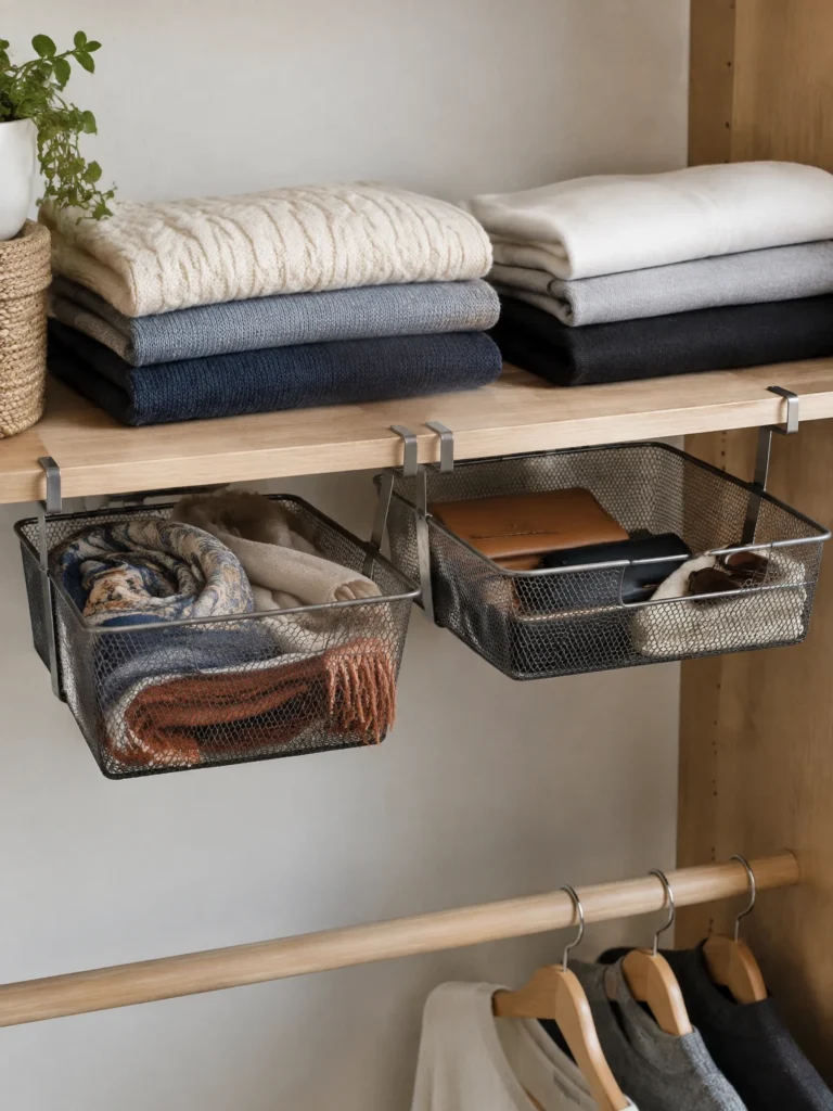 14. Use Under-Shelf Baskets