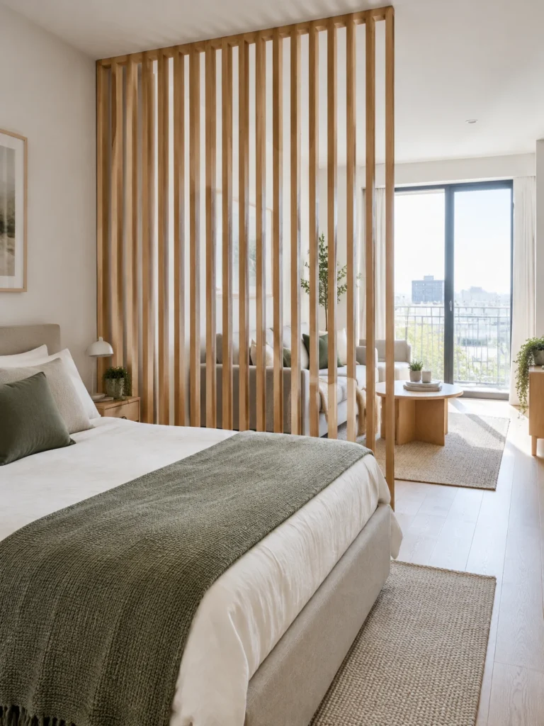 4. Vertical Wood Slats