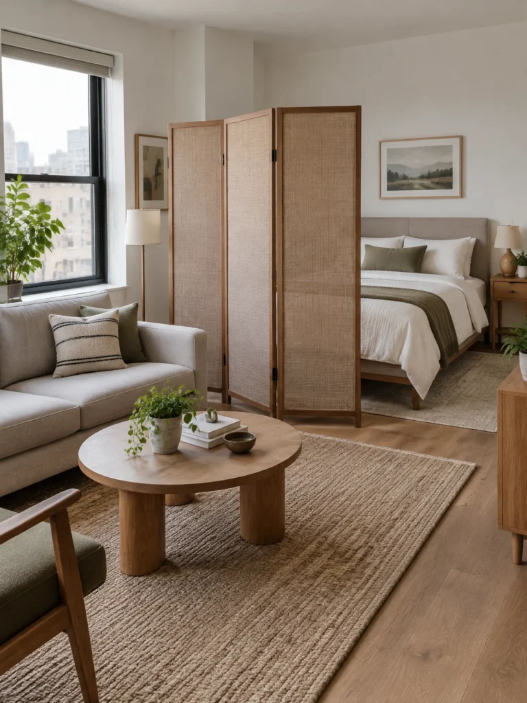 5. A Folding Screen With Rug Zoning