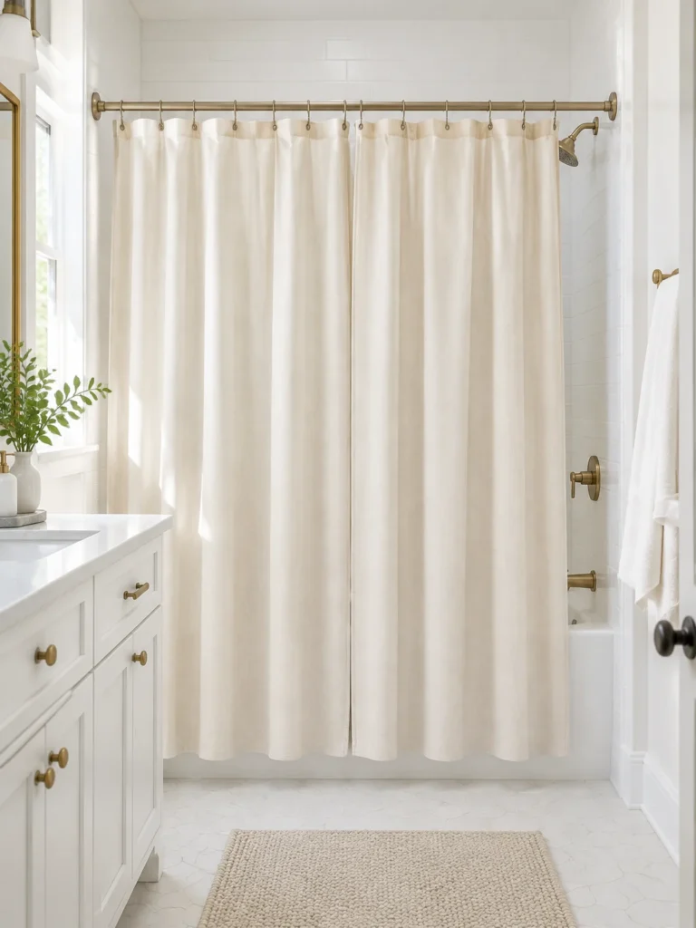 1. Hang Two Matching Curtains for a Hotel-Inspired Look
