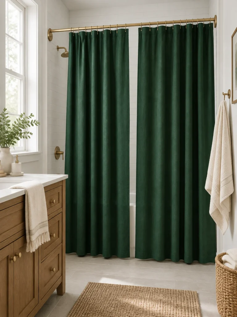 3. Use Forest Green for a Deep, Wintery Look