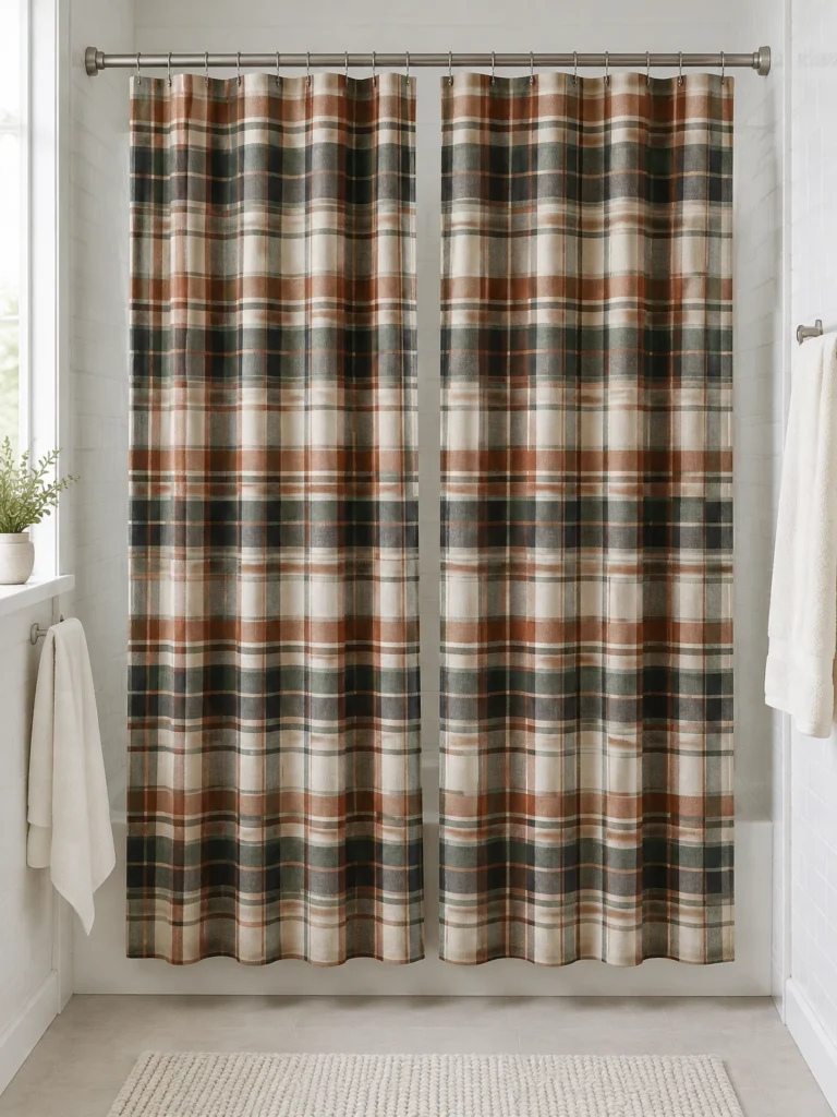 4. Bring In Classic Plaid With Warm, Neutral Accents
