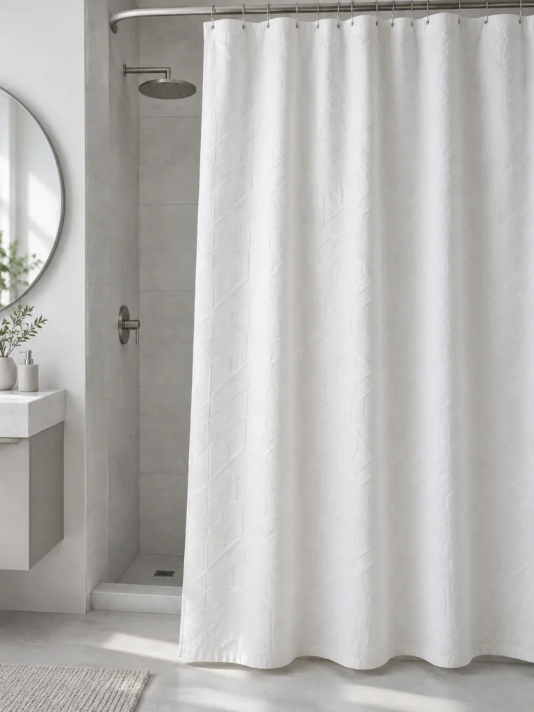 5. Add Tone-on-Tone Texture for a Quiet, Modern Bathroom