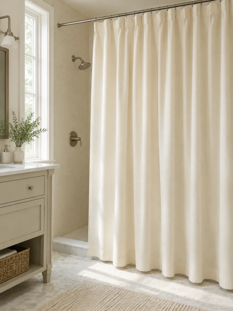 11. Go for a Tailored, Softly Pleated Curtain